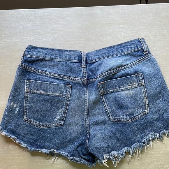 Free People embroidered cutoff coastal cowgirl denim shorts - Picture 6 of 10